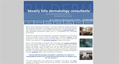 Desktop Screenshot of beverlyhillsdermatologyconsultants.com